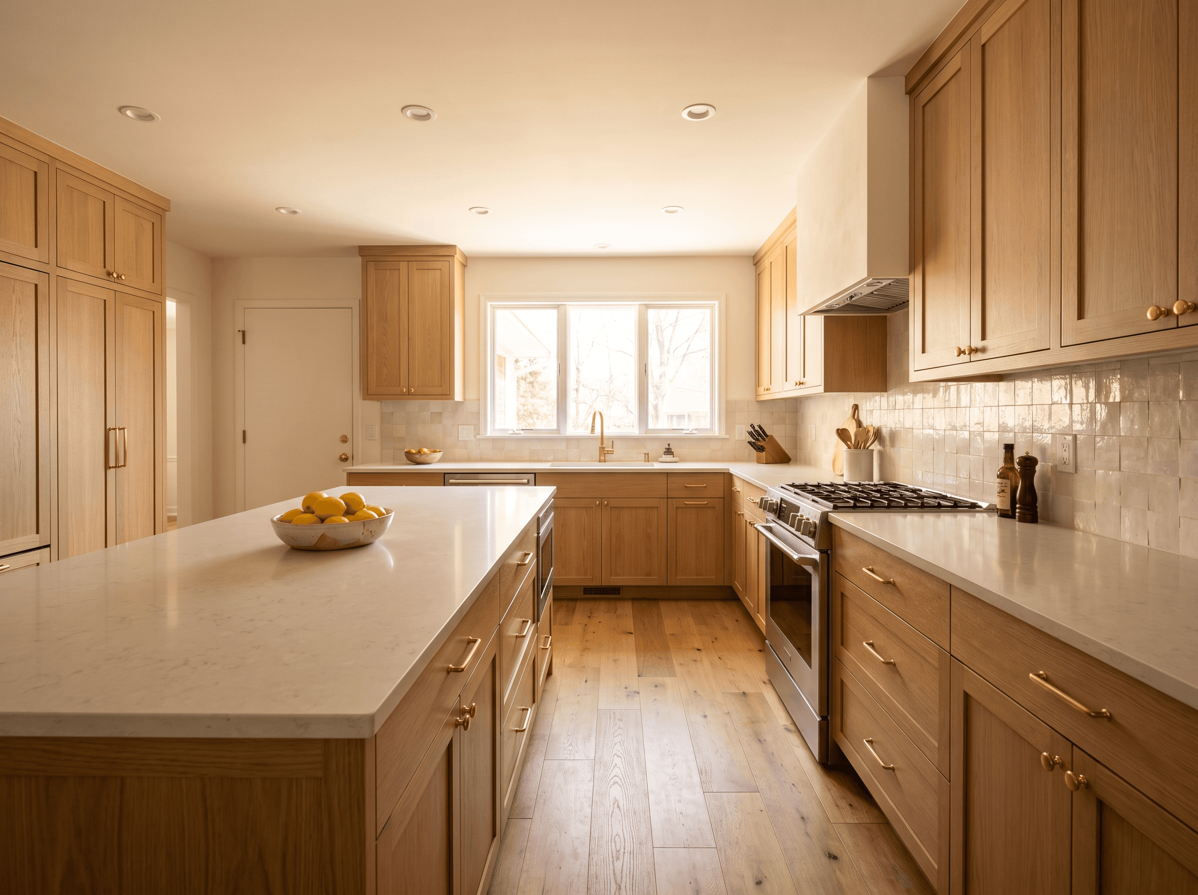 Completed kitchen renovation in Bergen County