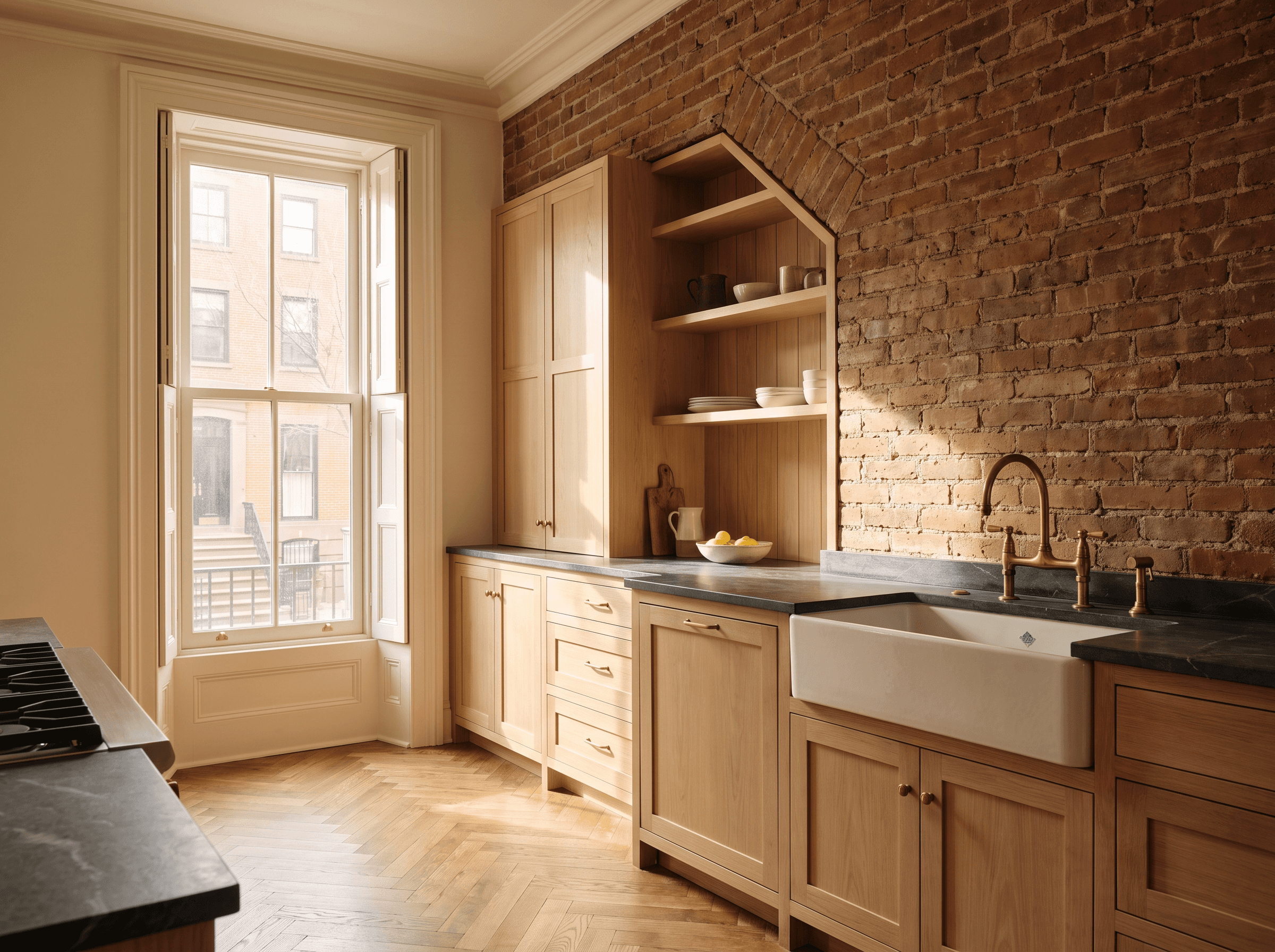Hoboken Brownstone Kitchen — after renovation